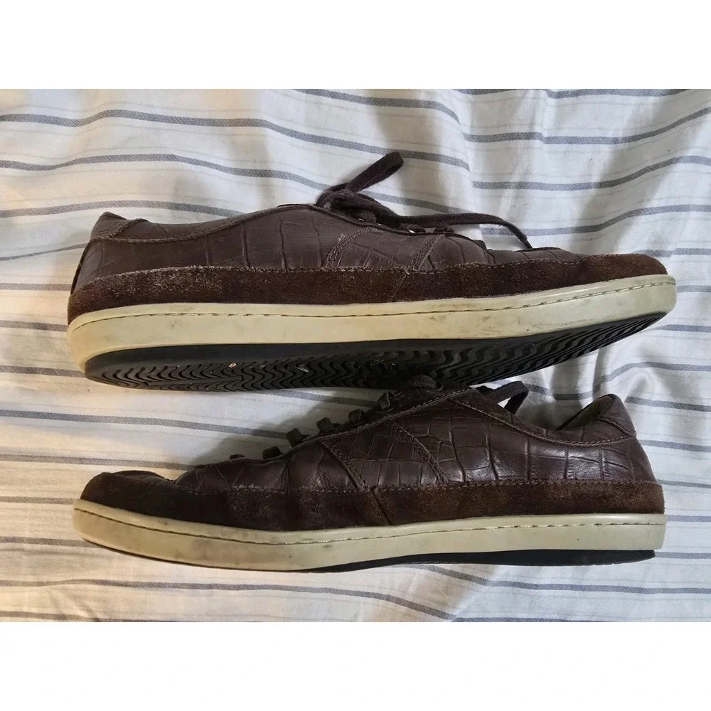 Martin Dingman Countrywear Brown Leather Sneakers Size 11‎